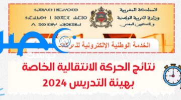 رسميا: اعلان نتائج الحركة الانتقالية 2024-2025 لهيئة التدريس في المغرب عبر men.gov.ma