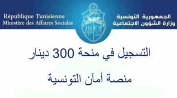 فرجت بفلوس كتير.. منحة تونس 300 دينار تونسي التعرف على كيفية التسجيل وشروط الحصول على المنحة