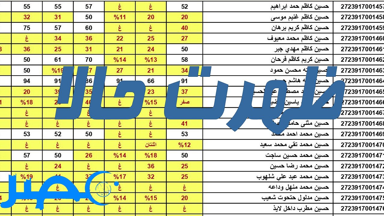 “مبرووكـ” رابط نتائج السادس الابتدائي 2024 ذي قار منصة نتائجنا