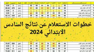 بعد التحديث الجديد.. الاستعلام عن نتيجة السادس الابتدائي ذي قار والبصرة 2024 الدور الأول