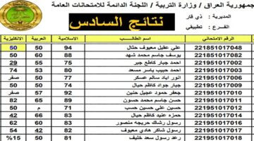 أرقام قياسية في النجاح تسجل في العراق.. نتائج السادس الابتدائي الدور الأول 2024 عموم محافظات العراق