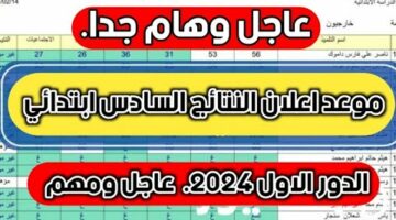 ” ظهرت الأن ” رابط results.mlazemna.com نتائج السادس الابتدائي 2024 العراق pdf تحميل البصرة وذي قار ونينوي