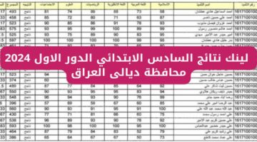 “ظهرت الآن” رابط نتائج تربية ديالى السادس الابتدائي الدور الاول 2024 عبر موقع نتائجنا