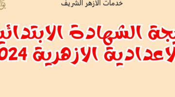 ” نـــتائج الازهــر ” بوابة الازهر الالكترونية .. رابط نتيجة الصف الثالث الاعدادي الازهري والسادس الابتدائي الازهري 2024 الشهادة الابتدائية والاعدادية الازهرية برقم الجلوس