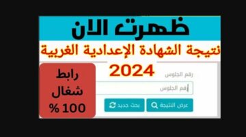 ظـــــهرت بالمجــــان .. نتيجة نت نتيجة الشهادة الاعدادية محافظة الغربية 2024 بالاسم ورقم الجلوس رابط نتيجة 3 اعدادي الغربية