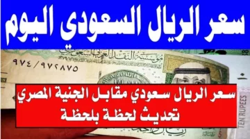 “انخفاض طفيف”.. تعرف على سعر الريال السعودي اليوم مقابل الجنيه المصري في جميع البنوك والسوق.. إليكم التفاصيل