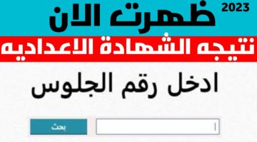 الآن.. نتيجة الصف الثالث الإعدادي محافظة الغربية الترم الثاني 2024 بالاسم ورقم الجلوس