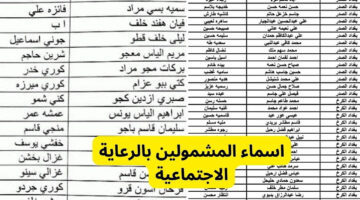 بالتفاصيل والخطوات شوف اسمك.. اسماء المشمولين بالرعايه الاجتماعيه 2024 والطريقة الصحيحة للاستعلام