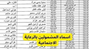 حمل وشوف اسمك.. رابط الاستعلام عن أسماء المستفيدين من الرعاية الاجتماعية للدفعة الأخيرة في العراق 1445