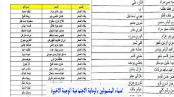 ملف PDF .. اسماء المشمولين بالرعاية الاجتماعية الوجبة الاخيرة العراق 2024 مظلتي