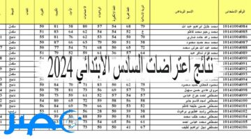 الأن رابط نتائج اعتراضات السادس الابتدائي 2024 الدور الأول موقع نتائجنا لكل المحافظات