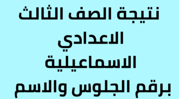 الان مديرية التربية والتعليم بالإسماعيلية ismailia.moe.gov.eg نتيجة ثالثة اعدادي 2024 بالاسم ورقم الجلوس