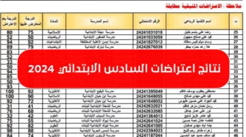 “بادر بالاستعلام هُنـــا“.. استعلم نتائج اعتراضات السادس الابتدائي 2024 بعموم محافظات العراق عبر موقع نتائجنا