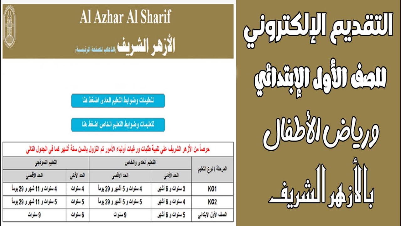 خطوة بخطوة.. طريقة التقديم في المعاهد الأزهرية رياض الأطفال 2024 والشروط المطلوبة