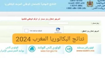 bac.men.gov.ma Résultat.. رابط الاستعلام عن نتائج البكالوريا الدور العادية 2024 بالمغرب