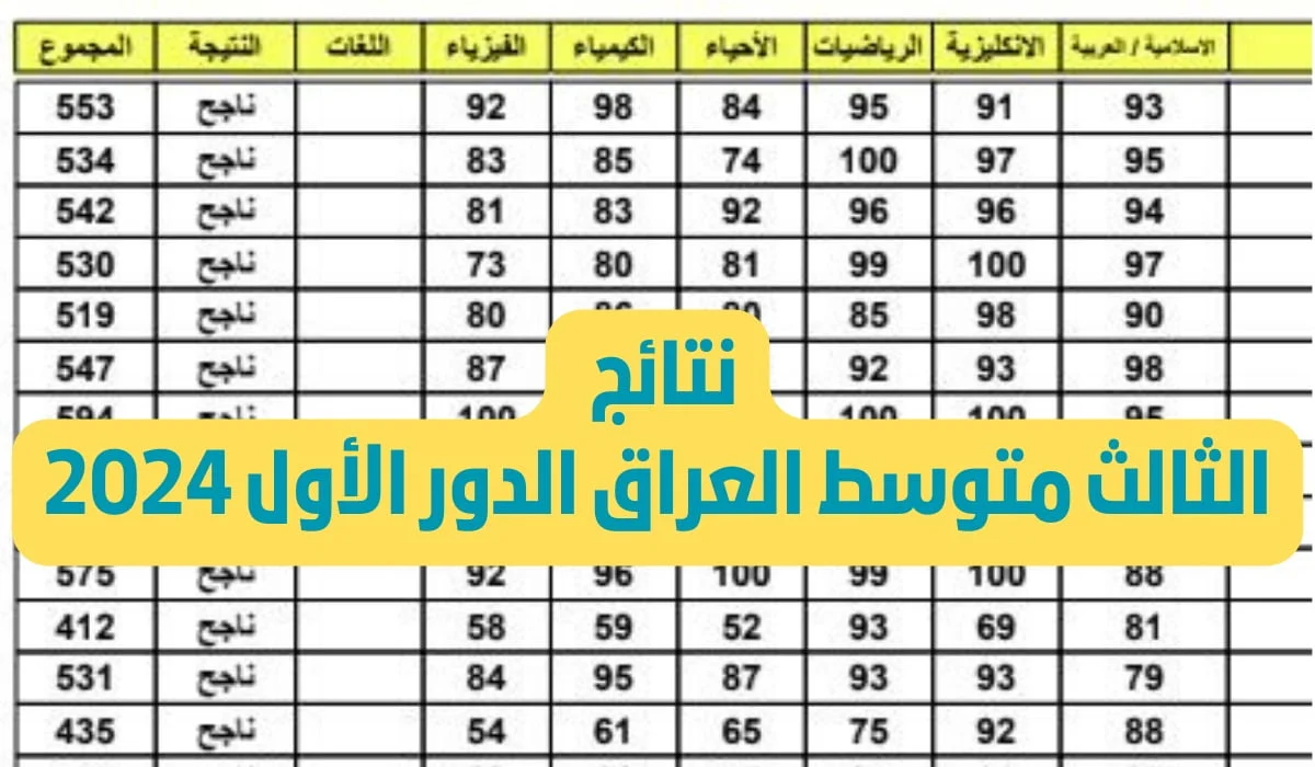 “استعلم الآن”.. نتائج الثالث المتوسط وكيفية الحصول عليها بالرقم الأمتحاني الدور الأول 2024