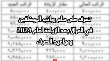 شوف راتبك.. خطوات الاستعلام عن سلم رواتب الموظفين في العراق 2024 بعد الزيادة