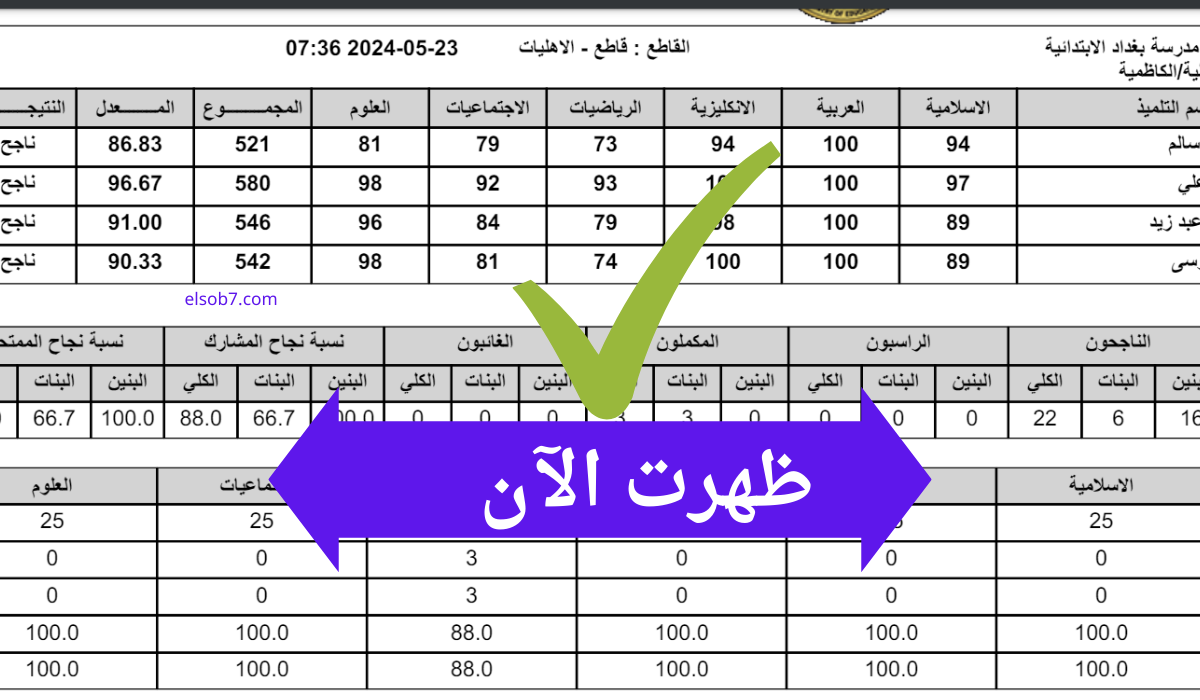 لا داعي للقلق.. طريقة استعلام نتائج الصف التاسع 2024 بالاسم ورقم الجلوس من الموقع الرسمي