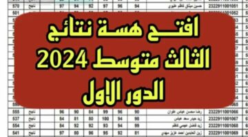 “ألف مبروك” رابط الاستعلام عن نتائج الثالث متوسط بالعراق 2024 جميع المحافظات