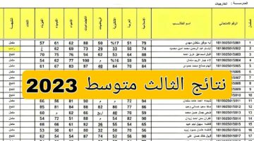 استعلم الآن.. نتائج الثالث متوسط 2024 بابل بالاسم دور أول نتائجنا results.mlazemna