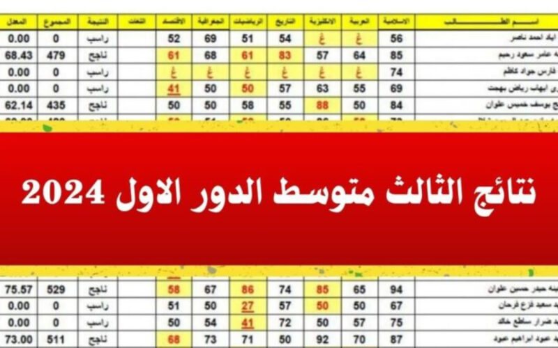 ” ✔ رفعت بنجاح فعلا >> ” نتائج الثالث متوسط 2024 الدور الاول pdf نتائجنا الوزاري results.mlazemna.com نتائج ثالث متوسط دور اول 2024