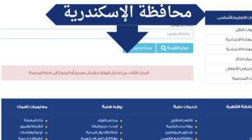 برقم الجلوس.. رابط نتيجة الصف الثالث الإعدادي الاسكندرية 2024 ثالثة إعدادي بالاسم