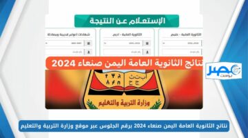 الاستعلام عن نتائج الثانوية العامة اليمن صنعاء 2024 برقم الجلوس عبر موقع وزارة التربية والتعليم moe-ye.net