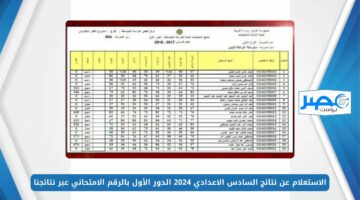 ظهرت هسة PDF.. الاستعلام عن نتائج السادس الاعدادي 2024 الدور الأول بالرقم الامتحاني عبر نتائجنا results.mlazemna