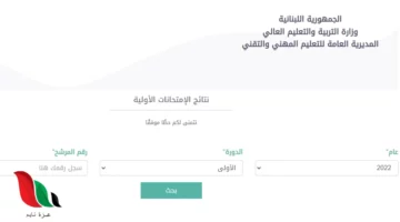 شوف نتيجتك حالا..  الاستعلام عن نتائج الامتحان المهنية الرسمية في لبنان 2024 عبر .mehe.gov.lb