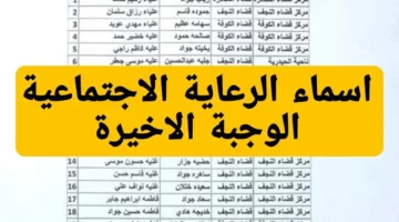 عــاااااجـــل”.. وزارة العمل والشئون الاجتماعية تعلن كشوفات أسماء المشمولين بالرعاية الاجتماعية 2024 الوجبة الأخيرة في العراق