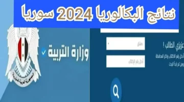 مبارك نجاحكم.. نتائج البكالوريا في سوريا 2024 عبر رابط موقع وزارة التربية السورية برقم الاكتتاب