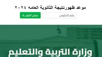 للقسمين العلمي والأدبي moe.gov.eg.. موعد اعلان نتيجة الثانوية العامة الدور الأول 2024 بعموم المحافظات المصرية وكيفية الاستعلام عن النتيجة عبر موقع وزارة التربية والتعليم برقم الجلوس