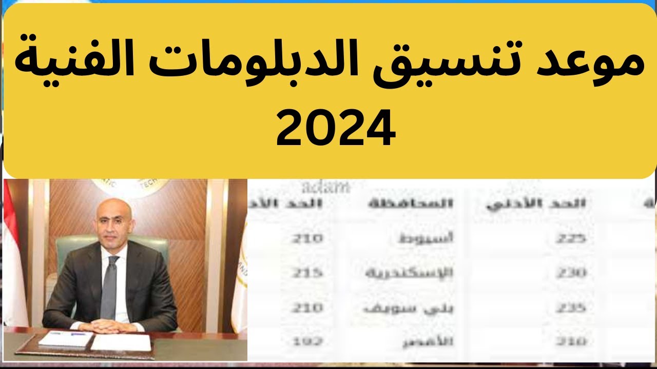 وزارة التعليم العالي والبحث العلمي تحدد موعد تنسيق الدبلومات الفنية 2024 وشروط القبول