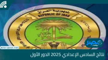 “رابط مباشر الآن”.. استخراج نتائج السادس الإعدادي 2025 الدور الأول عبر موقع وزارة التربية العراقية epedu.gov.iq