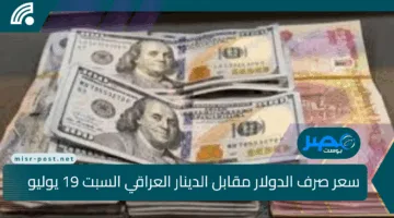 كم تساوي 100 دولار اليوم؟.. تعرف على سعر صرف الدولار مقابل الدينار العراقي السبت 19 يوليو 2025