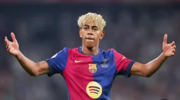 لقطة اليوم صاروخ يامال الثامن يخترق شباك أوفيدو بقوة