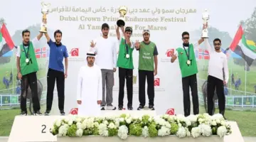 حمدان بن حرمش يحصد كأس «اليمامة» في مهرجان ولي عهد دبي للقدرة
