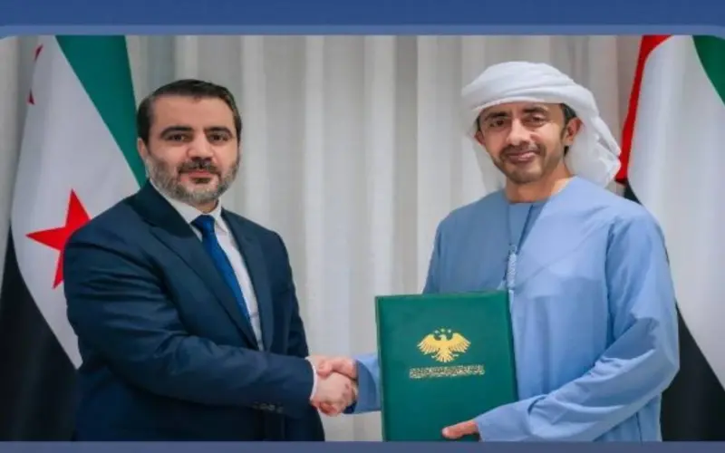 رئيس الدولة يتلقى رسالة خطية من الرئيس السوري تسلمها عبدالله بن زايد