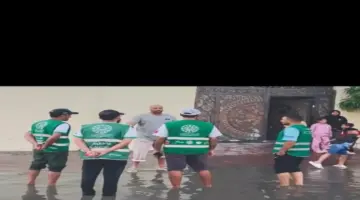 متطوعو مبادرة “الشرطي جارك” يساندون جهود الجهات الحكومية خلال تأثيرات المنخفض الجوي