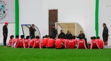 منتخب الناشئين يخوض تدريبه تحت الأمطار استعداداً لمواجهة ليبيا