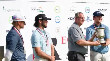 أجواء استثنائية وتألق لافت.. كريستوف بطل الجولة الثامنة من سلسلة جولف مصر 2026