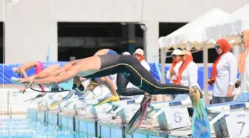 إنبي يتصدر والتمساح وصيفاً.. أرقام قياسية في كأس مصر للسباحة بالزعانف