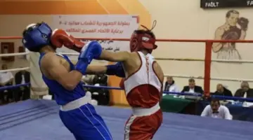 بدء منافسات اليوم الثاني لبطولة الجمهورية لرجال الملاكمة