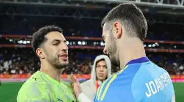 بعد تألقه مع المنتخب.. مصطفى شوبير ينشر صوراً من مباراة مصر أمام إسبانيا