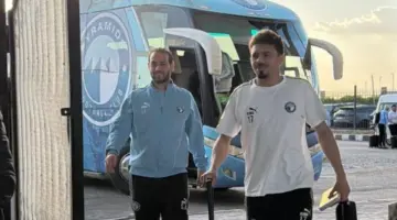 بيراميدز يصل استاد الدفاع الجوي لمواجهة الأهلي