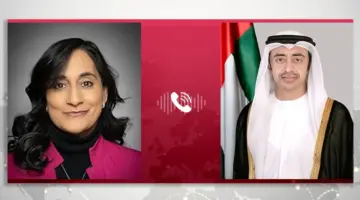 عبد الله بن زايد ووزيرة خارجية كندا يناقشان العلاقات الثنائية