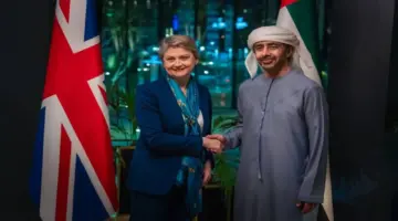 عبدالله بن زايد يستقبل وزيرة خارجية بريطania ويناقشان تطورات الأوضاع في المنطقة
