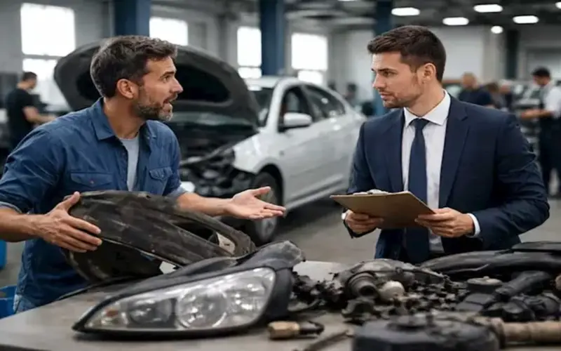 ما سر الخلاف بين شركات التأمين وعملائها على قطع غيار السيارات المستعملة؟