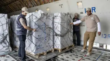 مساندةً لغزة.. طائرة إماراتية تحمل 100 طن مساعدات تصل العريش