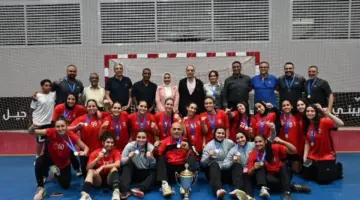 ناشئات يد الزهور يتوّجن بلقب كأس مصر لكرة اليد